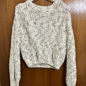 Knit bubble sleeve sweater-small